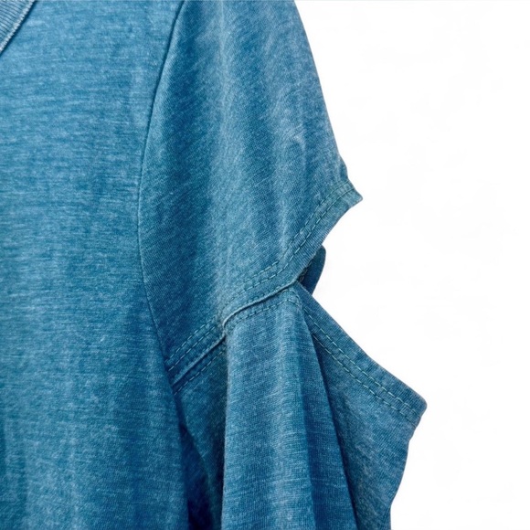 NWOT CHASER  Teal Long Sleeve Top with Cut-Outs - Picture 4 of 6